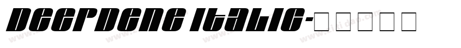 Deepdene Italic字体转换